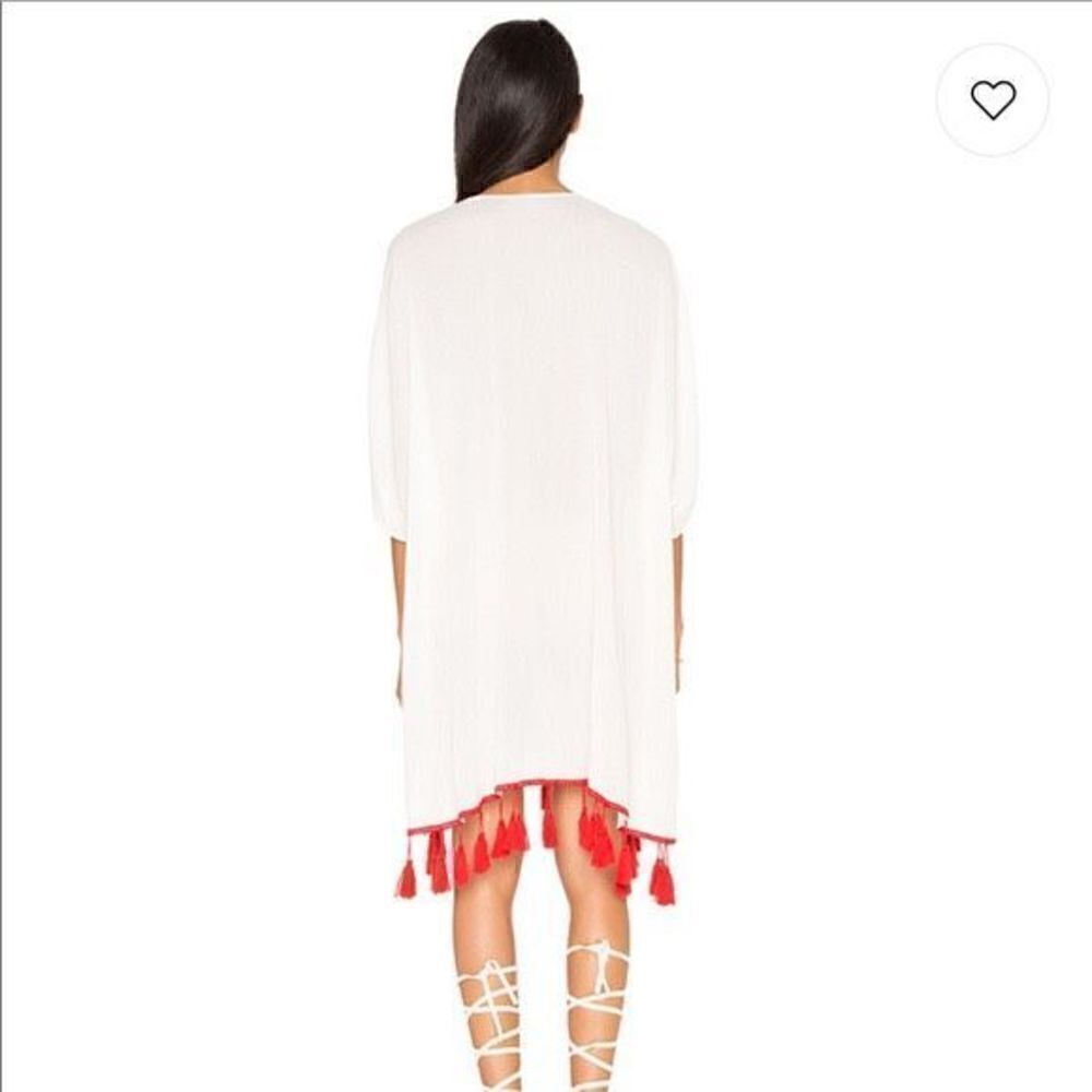 Show Me Your MuMu Mae Mu Tassel Dress in Casa Love Embroidered Flowy lightweight - Picture 3 of 7